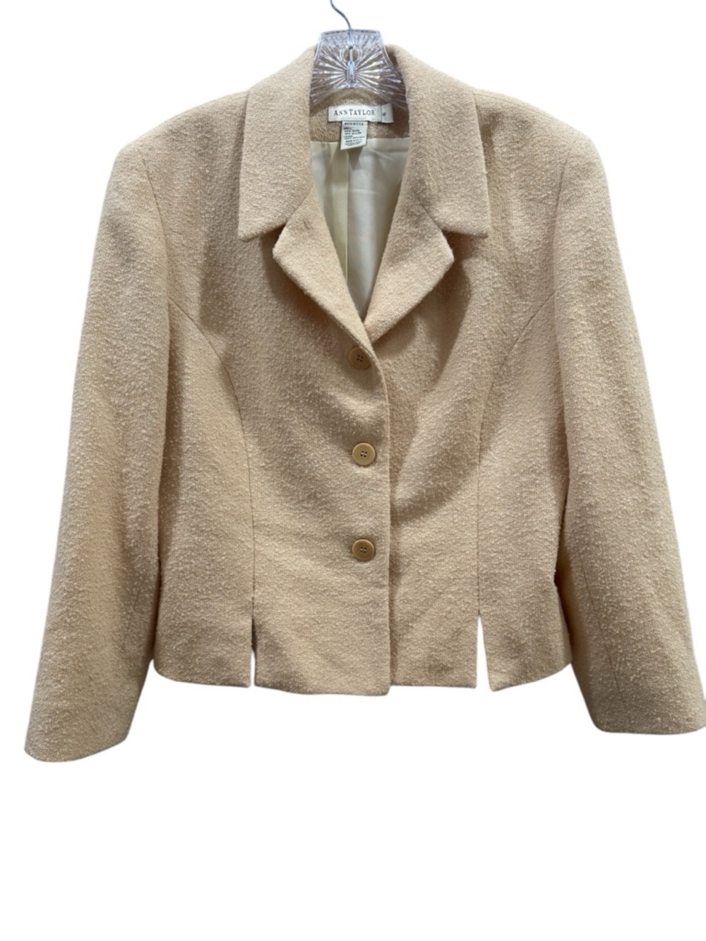 Vintage Ann taylor Cream  Button Front Blazer